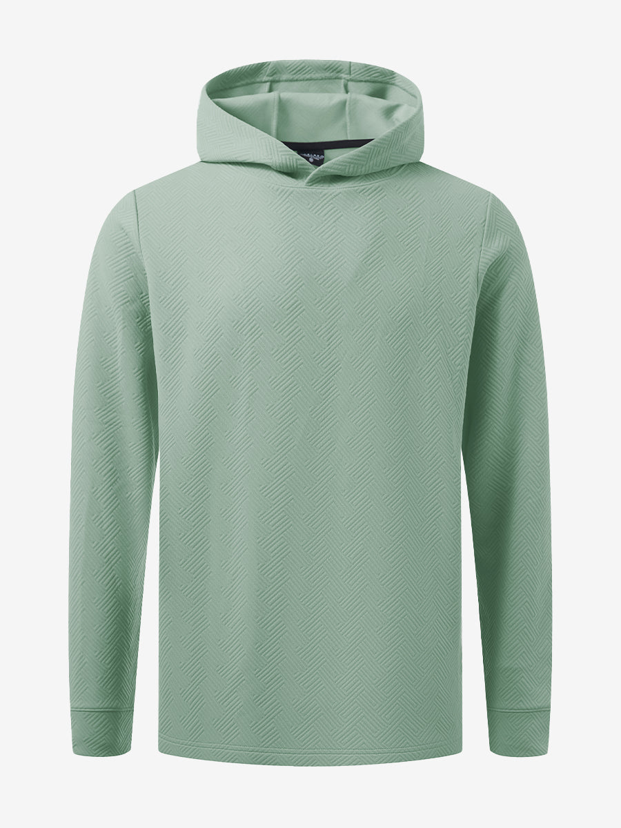 Texture Solid Hoodies Pullover