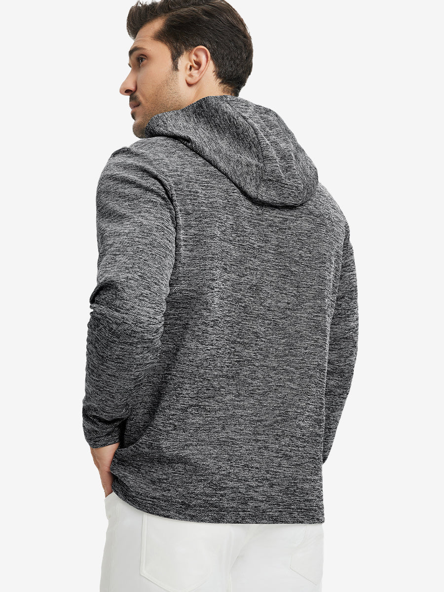 Texture Solid Hoodies Pullover