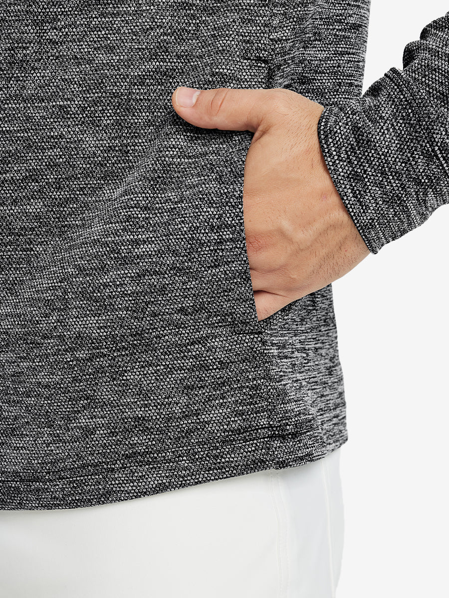Texture Solid Hoodies Pullover
