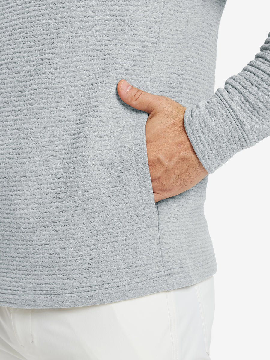 Texture Solid Hoodies Pullover