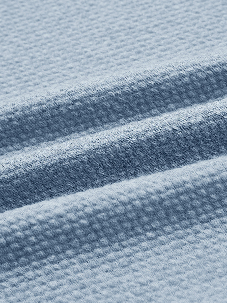 Texture Solid Hoodies Pullover